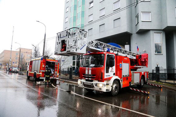 Пожар 29 января в гостинице "Турист" на северо-востоке Москвы