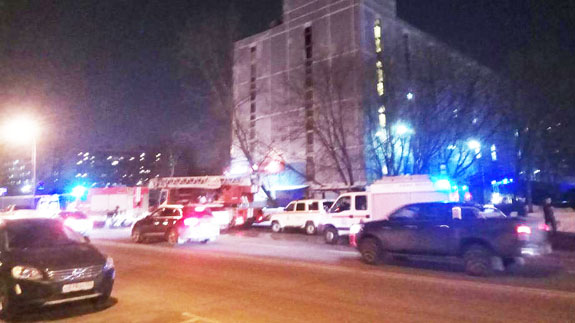 Пожар 10 февраля в четырехэтажном хостеле "Три звезды" на юго-западе Москвы