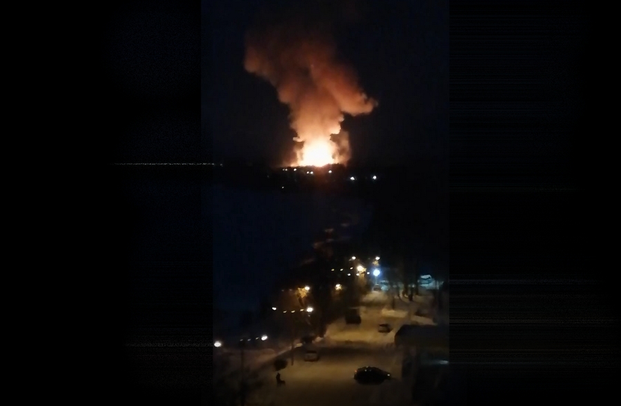 Пожар 28 января на пороховом заводе в Перми