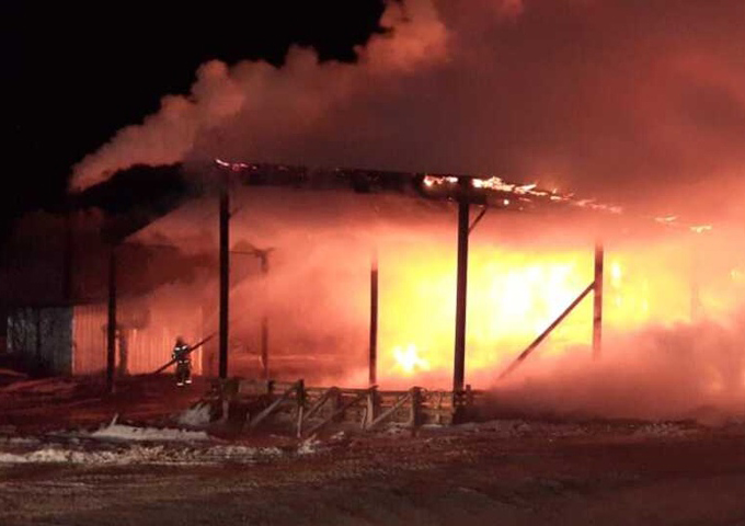 Пожар 11 декабря в деревообрабатывающем цехе в Нижегородской области
